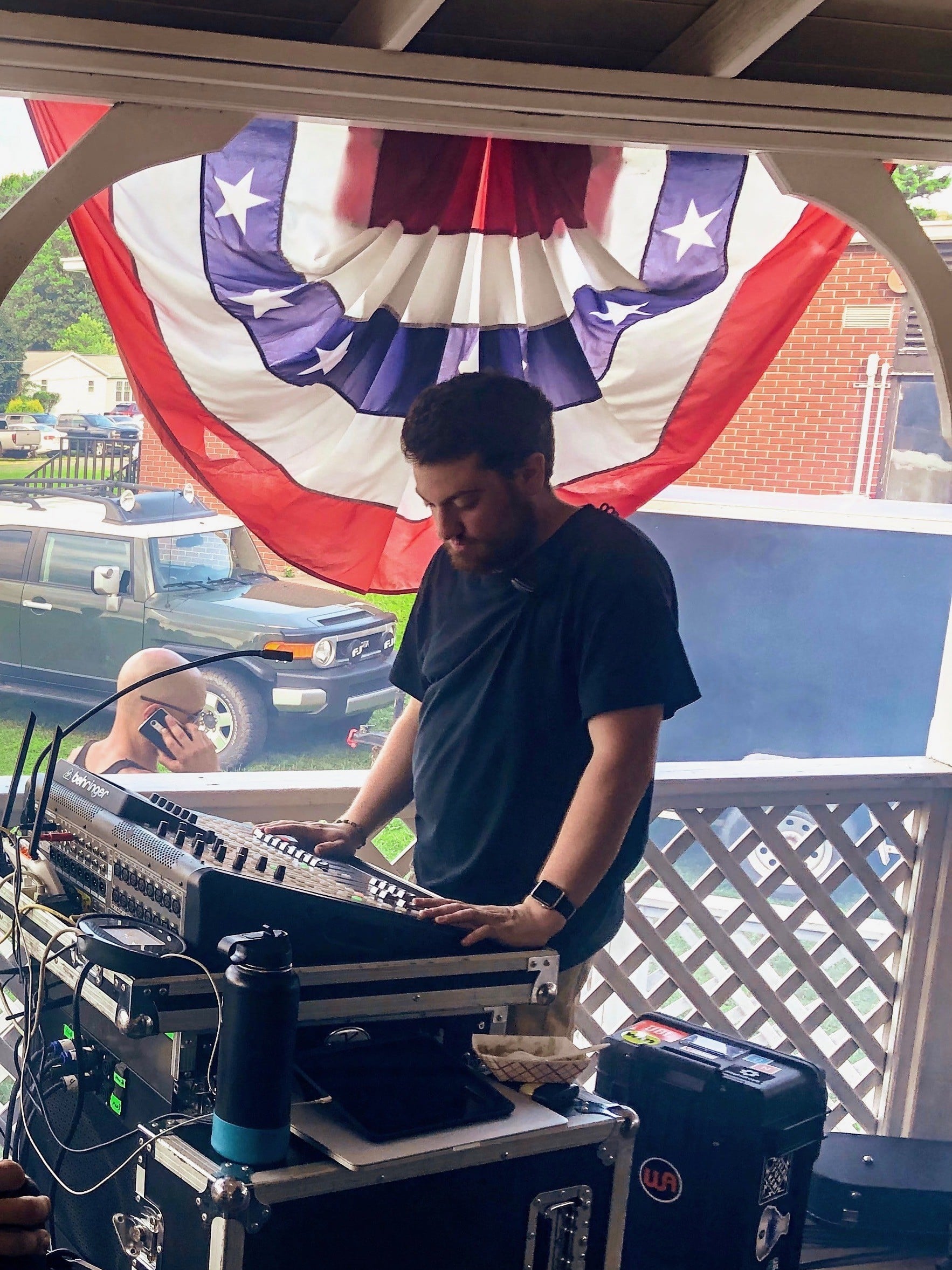 PTPA performs at Valley Day in 2019 where Matt worked as the technical director.